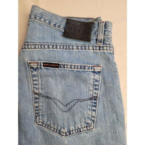 Harley-Davidson Light Blue Straight Men Jeans - Picture 13 of 15